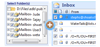 export selective edb file to outlook pst